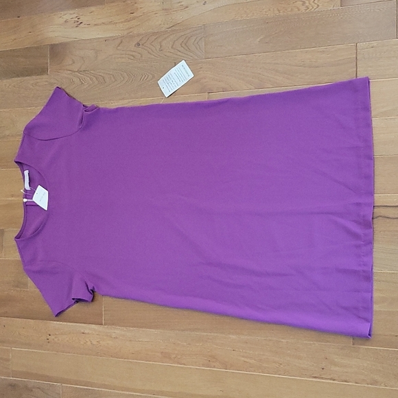 NWT Chelsea28 Crepe Shift Dress In Purple Orb - Picture 3 of 5